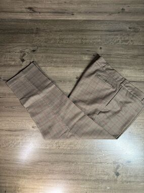 VTG 70s Big Mac JCPenney Penn-Prest Glen Plaid Pants Mens 40x29 Brown Window